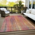 thumbnail image 6 of Addison Rugs Chantille Indoor/Outdoor Transitional Striped Red Washable Rectangle Rug, 9' x 12', 6 of 6