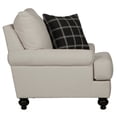 thumbnail image 4 of Catnapper Cora Chair in Plush Ecru "Off White" Fabric with Accent Pillow, 4 of 10