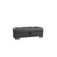 thumbnail image 2 of Ottomanson Origins Air Upholstered Storage Ottoman, Black, 2 of 5