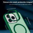 thumbnail image 3 of Funda Case Deluxe Ergonomica Compatible Con Magsafe De Mr. Gadgets, Con Tecnología Qi, Anticaídas, Máxima Protección, Para iPhone 14 PROMAX Color Verde., 3 of 7