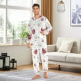 thumbnail image 3 of joogoo Flower Unisex Adults Onesies Pajamas Jumpsuits L, 3 of 7