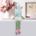 thumbnail image 2 of 12" Lighted Easter Gnome Plush With Hanging Legs - Warm LED Glowing Swedish Tomte - Shelf Sitter Faceless Doll - Spring Holiday Home Fireplace Decor - Battery Operated Ornament, 2 of 6