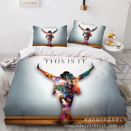 Michael Jackson Quilt Cover Suit, Bedding Suit, Three Piece Set ...