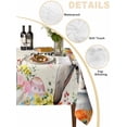 thumbnail image 5 of Easter Suqare Tablecloth - 60 x 60 Inch, Spring Watercolor Vintage Bunny Eggs Flower Waterproof & StainResistant Tablecloth, Washable Oil-proof Table Cover for Dining/Party/Wedding/Camping/Buffet, 5 of 9