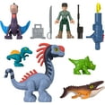 thumbnail image 3 of Fisher-Price Imaginext Jurassic World Rebirth Set with 6 Action Figures, Launcher & Accessories, 3 of 4