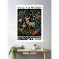 thumbnail image 2 of William Morris Deer – Woodland Elegance In Bloom Poster Wall Art, Modern Wall Decor For Living Room Bedroom, 24x36 UNFRAMED, 2 of 3
