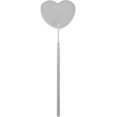 thumbnail image 1 of Heart Shape Eyelash Mirror, Detachable Long Handle Lash Extension Mirror for Women Girls, Argent, 1 of 5
