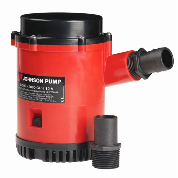 Bomba de achique Johnson Pumps 22004 2200 GPH, ajuste universal