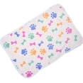 thumbnail image 2 of PetEquip Coral Velvet Pet Dog Cat Rest Sleeping Mat Pad Autumn Winter Warm Keeping Blanket Rug Bone Pattern, 2 of 5
