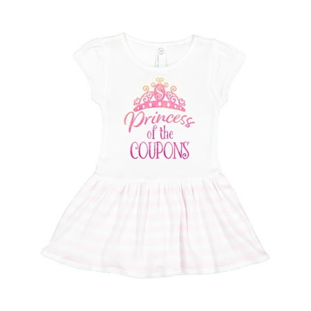 

Inktastic Princess of the Coupons Crown in Pink Gift Toddler Girl Dress