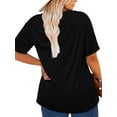 thumbnail image 5 of XCHQRTI Womens Music Plus Size Tshirt Graphic Smooth As Tennessee Whiskey Oversized Tops Short Sleeve Tshirt, 5 of 9
