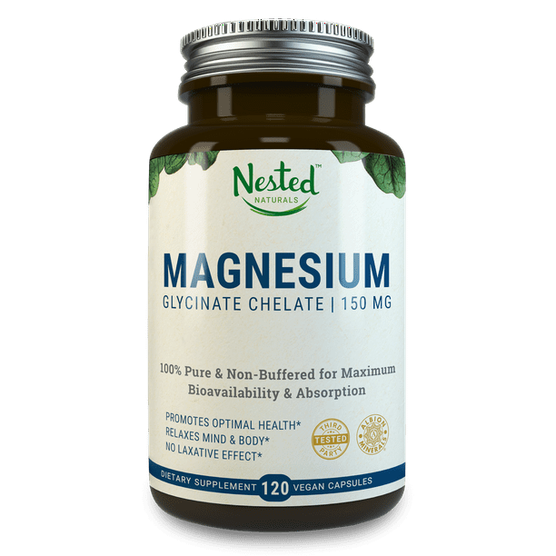 Magnesium Glycinate 200mg NonLaxative High Absorption Vegan