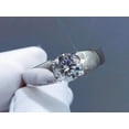 thumbnail image 4 of 2Ct Round Cut Lab Created Diamond Men's Solitaire Ring 14K White Gold Plated Silver, 4 of 4