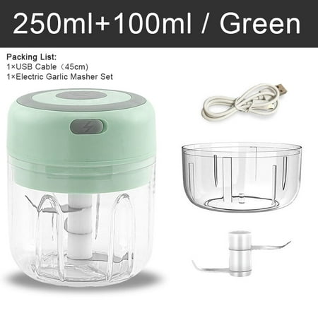 

Electric Hand Mixer 2 In 1 Mini Food Chopper Egg Beater 3 Speed Control Kitchen Blender USB Wireless Garlic Food Shooter