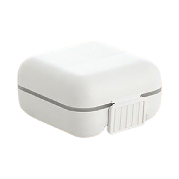 Organizador de pastillas a prueba de polvo a prueba de agua con tapas separadas Dispensador duradero portátil Soporte de bolsillo para el hogar Viaje 5 rejillas Macarena caja de pastillas