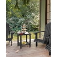 thumbnail image 2 of Table d'Appoint Extérieur Adirondack, Table de Bout Extérieure de 16,7 Pouces pour Patio, Piscine, Véranda, Mobilier de Patio Extérieur Résistant à Toutes les Intempéries Noir, 2 of 13