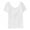 White - 102, variant on Aeropostale Womens Knot Back Cropped Basic T-Shirt, Green, Juniors, Medium