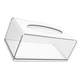 thumbnail image 5 of Pretyzoom Plastic Tissue Box Holder Acrylic Transparent 1Pack Rectangular Design, 5 of 8