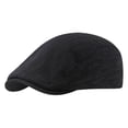 thumbnail image 2 of Helii Unisex Bubble Textured Newsboy Cap – Vintage 8 Panel Cotton Blend Baker Boy Hat, Classic Forward Flat Cap for Men Women, Lightweight Summer Painter Hat Black,One Size, 2 of 4