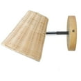 thumbnail image 2 of Rattan Wall Sconce Wall Mounted Wall Lamp Bedside Lamp Wall Light for Hallway Barn Loft, 2 of 9