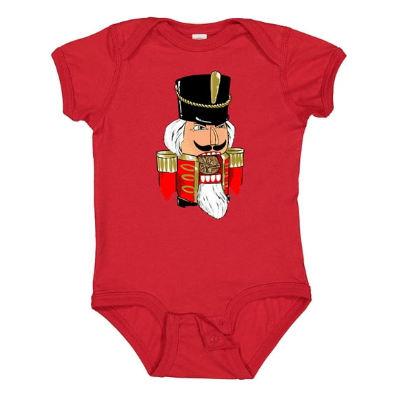 Inktastic Christmas Nutcracker in Red Boys or Girls Baby Bodysuit