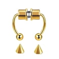 thumbnail image 2 of CHUANK Faux Anneau de Nez Anneau de Nez Mode Réutilisable en Acier Inoxydable Septum Magnétique Bijoux 5 Pcs, 2 of 8