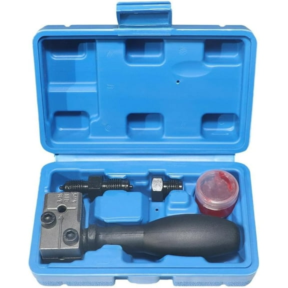 Universal Automotive Brake Pipe Flaring Tool Kits, Brake Line Flaring Tool Kit Double Flare Tool for Brake Lines 3/16 Double Flare Tool Tube Brake Line Single Double Tool