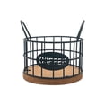 thumbnail image 2 of Coffee Capsule Storage Basket, Iron Desktop Table Organizer, Wrought Iron Kitchen Coffee Pod Holder for Efficient Multi-Functional Use, Black, 2 of 4