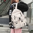 thumbnail image 3 of Japanese Style Solid Color Backpack 2022 New Schoolbag Junior High School Student Korean Backpack Female Backpack, 3 of 5