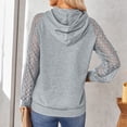 thumbnail image 1 of Round Collar Hoodie, Casual Drawstring Women Hooded Hoodie Fashionable Lace Long Sleeve For Office For Shopping For Female ANGGREK Cocina, Decoración y Otros, 1 of 5