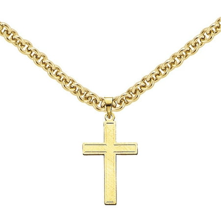 cross gold 14kt pendant yellow walmart
