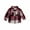 Red plaid jackets coats, variant on Toddler Flannel Shirt Jacket Plaid Long Sleeve Lapel Button Down Shacket Kids Boys Girls Shirts Coats Fall Tops