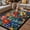 Multicolor, variant on Spring Wildflowers Outdoor Rug for Patio/Deck/Porch, Non-Slip Large Area Rug 5 x 8 Ft, Modern Abstract Art Daisy Floral Leaves Indoor Outdoor Rugs Washable Area Rugs, Camping Rug Carpet Runner