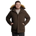 thumbnail image 6 of Soularge Men's Big and Tall Warm Coat Winter Jacket Waterproof Puffy Parka with Hood Coffee 2X, 6 of 12