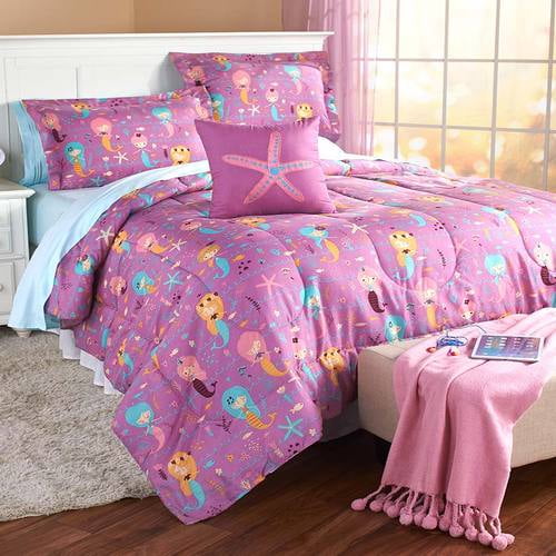Unicorn and top mermaid bedding
