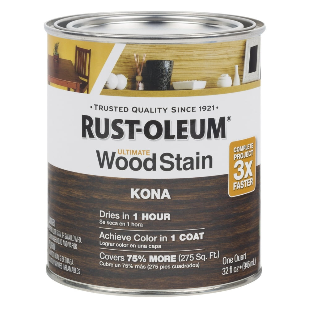 RustOleum Kona Ultimate Wood Stain, Quart