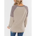 thumbnail image 1 of Blusa casual de manga larga de gamuza sintética para mujer XL, 1 of 3