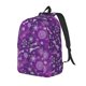 thumbnail image 1 of Easygdp Purple Snowflakes Mochila de Lona Resistente para Laptop, Compatible con Laptops de 15 a 17 pulgadas, Ideal para Escuela, Trabajo y Viajes-Small, 1 of 5