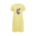 thumbnail image 5 of Mrat Super Soft Pajamas for Women Plus Size Nightgowns for Women Oversized Sleep T-Shirts Dress Short Sleeves Sleepwear S-99 Yellow S, 5 of 7