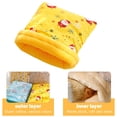 thumbnail image 3 of Nido de felpa para mascotas pequeñas, saco para acurrucarse, bolsa escondite para erizo, conejillo de indias, ardilla, animales pequeños, 3 of 5