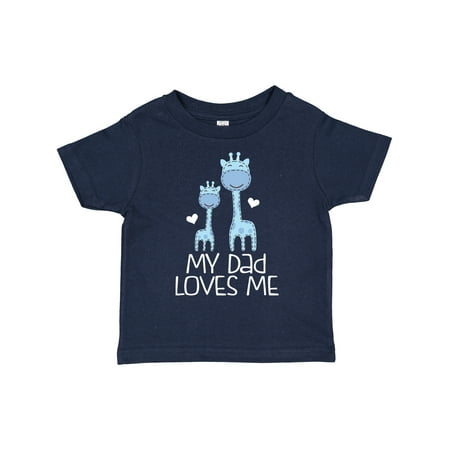

Inktastic Dad Loves Me Giraffe Boys Gift Toddler Boy Girl T-Shirt