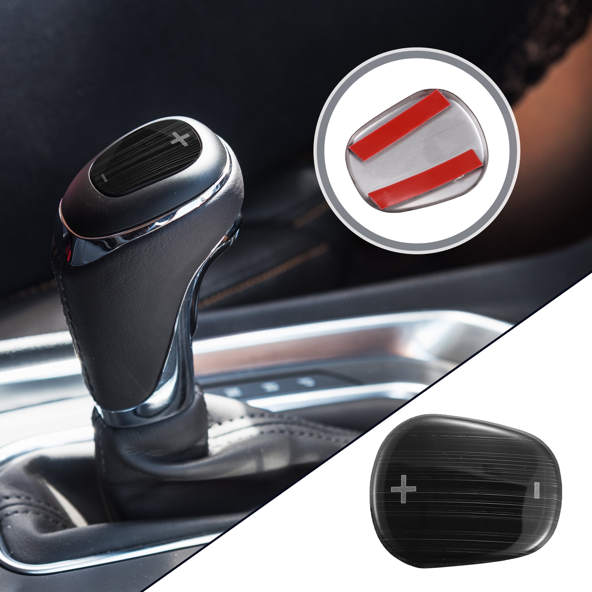 Unique Bargains Car Gear Shift Knob Cover Sticker for Chevrolet Equinox 2018-2020 Black