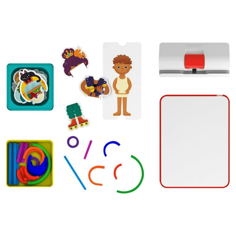 Osmo - Little Genius Starter Kit for iPad - 4 Hands-On Learning Games -  Preschool Ages - Problem Solving & Creativity - Ages 3-5