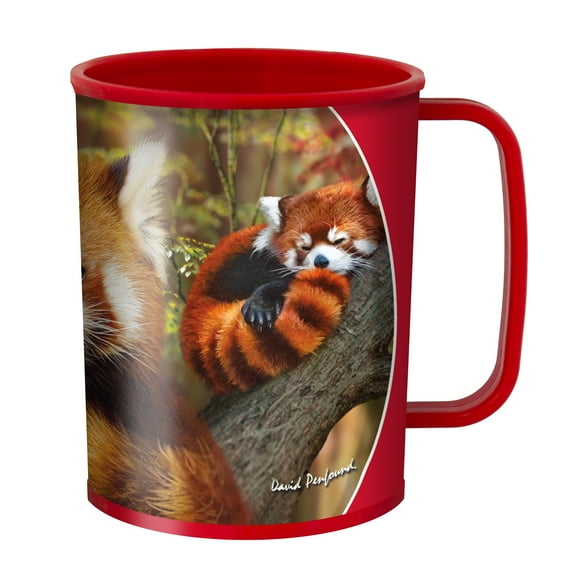 3D LiveLife Drinking Cup – Baby Red Panda by Deluxebase | 10oz Lenticular Kids Cup with Panda Art