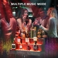 thumbnail image 3 of Generic LED Lighted Liquor Bottle Display Shelf, 24 Inch Bar Display Shelf, DIY Illuminated Bottle Shelf with App & Remote Control, 3 Step Freestanding Holding Bottles for Home Bar, Party, Grey, 3 of 8