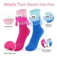 thumbnail image 3 of Funny Holding Hands Socks for Women Men Teens Couples Best Friends -Cute Crazy Novelty Silly 3D Cartoon Socks -Valentines Anniversary Birthday Fun Gag Gifts Ideas Christmas Stocking Stuffers, 3 of 7
