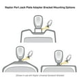 thumbnail image 1 of Minn Kota Boat Anchor System Mounting Bracket 1810365 Raptor; Jack Plate Starboard Side Mount; Mounts Minn Kota Raptor Shallow Water Anchor; 4 Inch Rise And 2 Inch Setback; Powder Coated; White, 1 of 12