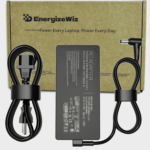 280W AC Charger for Asus 20V 14A ROG Strix G15 G17 Scar 15 17 G532L G533Z G732L G733Z Hero Scar III G731G G531G G703G Gaming Laptop Power Supply Adapter