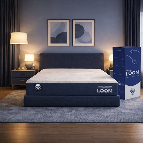 Colchón King Size en Caja Loom Spring Air Firmeza Media Memory Foam