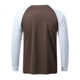 thumbnail image 2 of JTieacloth Mens Running Tee Shirts Men's Fashion Color Blocked Long Sleeved Sports T Shirt Men's Breathable Sports Top, 2 of 4